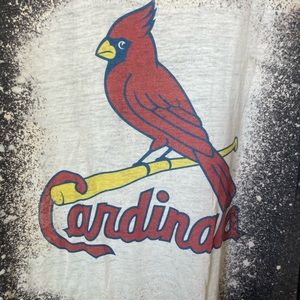 Custom Bleached Cardinals Tee